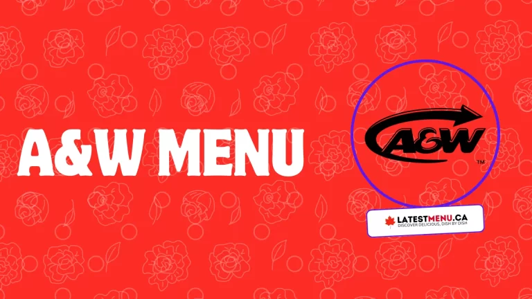 A&W menu