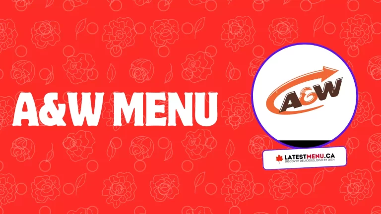 A&W menu