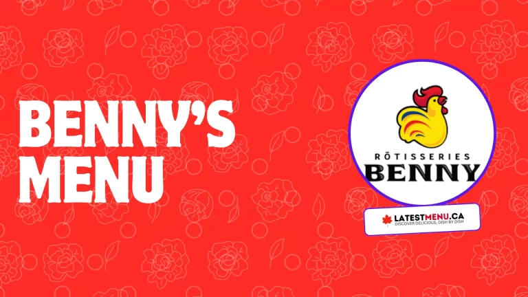 Benny’s menu