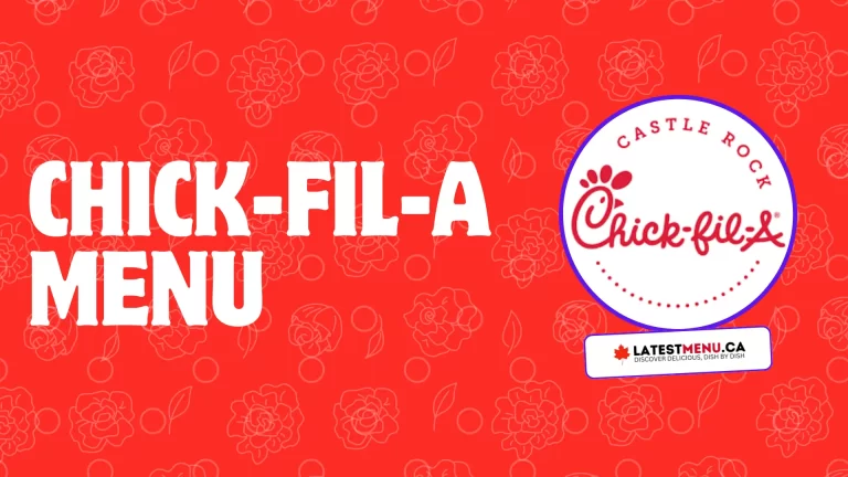 Chick-fil-A menu