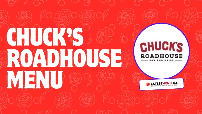 Chuck’s Roadhouse menu