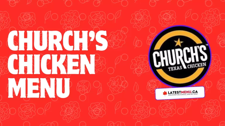 Church’s Chicken menu
