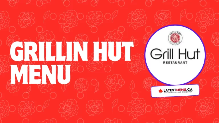 Grillin Hut menu