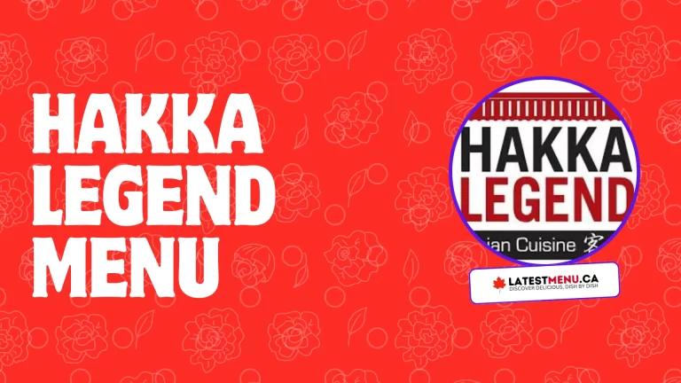 Hakka Legend menu