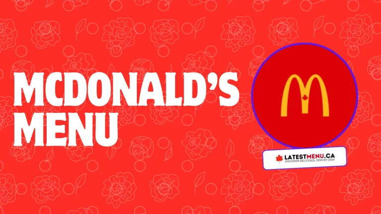 McDonald’s menu