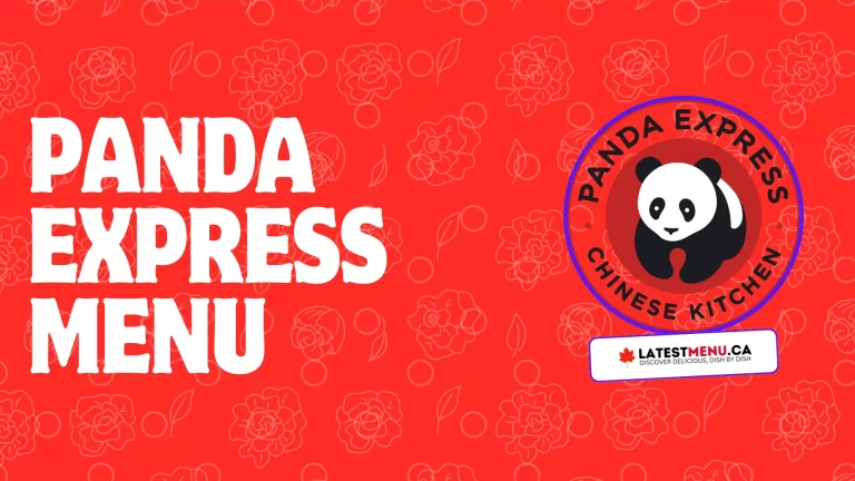 Panda Express menu