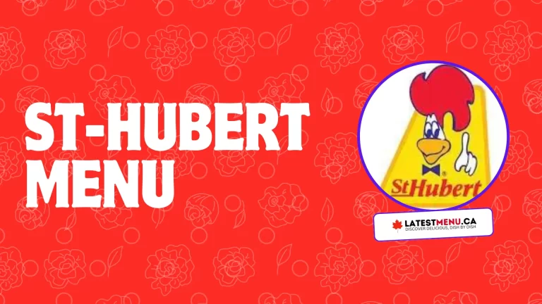 St-Hubert menu