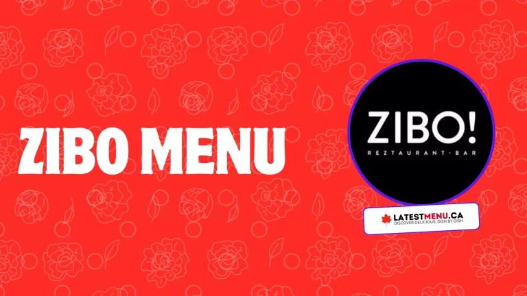 Zibo menu